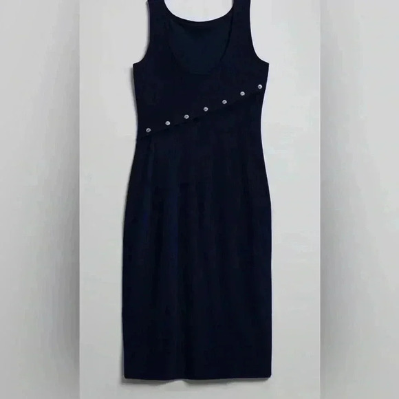 White House Black Market Matte Jersey Diagonal Placket Dress Size Small NWT - Picture 12 of 12